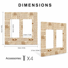 Lade das Bild in den Galerie-Viewer, Lichtschalterplatte mit Fotos Muster Text Logo selbst gestalten und bedrucken