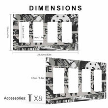 Lade das Bild in den Galerie-Viewer, Lichtschalterplatte mit Fotos Muster Text Logo selbst gestalten und bedrucken