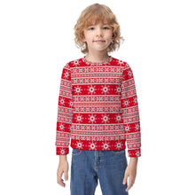 Lade das Bild in den Galerie-Viewer, Langarm Sweatshirt Pullover mit Rundhalsausschnitt für Kinder Mädchen Jungen mit Foto Text selbst gestalten und bedrucken