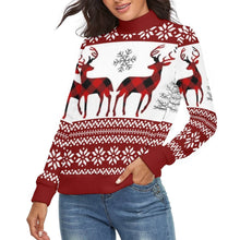 Lade das Bild in den Galerie-Viewer, Damen MY01 Rollkragen Sweatshirt Pullover mit Fotos Motiven selbst gestalten und bedrucken