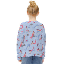 Lade das Bild in den Galerie-Viewer, Mädchen MY04 Sweatshirt Pullover mit V-Ausschnitt mit Fotos Motiven selbst gestalten und bedrucken