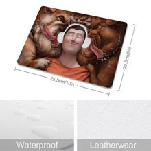 Lade das Bild in den Galerie-Viewer, 20,5 x 25,5cm Mauspad aus Leder mit Foto Text selbst gestalten und bedrucken