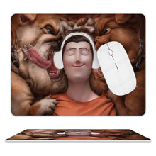 Lade das Bild in den Galerie-Viewer, 20,5 x 25,5cm Mauspad aus Leder mit Foto Text selbst gestalten und bedrucken