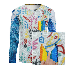 Lade das Bild in den Galerie-Viewer, Mehrbilddruck Longsleeve Shirt langarm mit Brusttasche ELREV2 für Herren / Männer mit Foto Muster Text Logo selbst gestalten und bedrucken