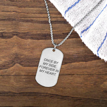 Lade das Bild in den Galerie-Viewer, Memory-ID-Halskette für Bildgravur und Text Wunschgravur mit Foto Text selbst gestalten und bedrucken