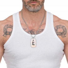 Lade das Bild in den Galerie-Viewer, Memory-ID-Halskette für Bildgravur und Text Wunschgravur mit Foto Text selbst gestalten und bedrucken