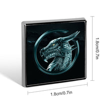 Lade das Bild in den Galerie-Viewer, Metall "Square" Quadrat-Form Abzeichen mit Fotos Muster Text Logo selbst gestalten und bedrucken