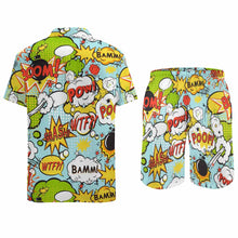 Lade das Bild in den Galerie-Viewer, Einzelbilddruck Modisch Männer / Herren Bademode Set 2-tlg mit Badehose kurz mit Fotos Muster Text Logo selbst gestalten und bedrucken