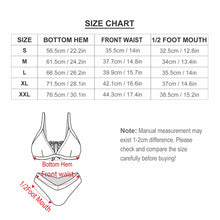 Lade das Bild in den Galerie-Viewer, Modischer BK2133 Damen / Frauen Push Up Triengel Bikini (2-tlg. Set) selbst gestalten und bedrucken