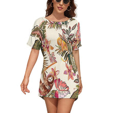 Lade das Bild in den Galerie-Viewer, Modisches Strandkleid mit Fledermausärmeln NZ023 - Damen / Frauen - selbst gestalten und bedrucken