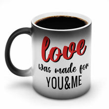 Lade das Bild in den Galerie-Viewer, Mug Tasse mit Verfärbung mit zweiseitigen unterschiedlichen Bilder mit Foto Muster Text Logo selbst gestalten und bedrucken