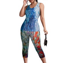 Lade das Bild in den Galerie-Viewer, Multi-Image-Design Sportanzug 2-tlg Tank Top & Leggings Trainingsanzug Allover-Druck für Damen / Frauen PTZ mit Fotos Muster Text Logo selbst gestalten und bedrucken