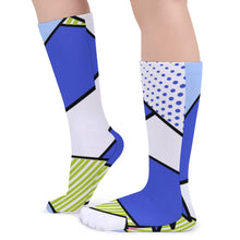 Lade das Bild in den Galerie-Viewer, Multi-Image-Design lange dicke Socken Strümpfe Damen / Herren mit Ihrem Design Motiv und Foto selbst gestalten und bedrucken