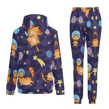 Lade das Bild in den Galerie-Viewer, Multi-Image-Druck All Over-Druck Kapuzenpullover Trainingsanzug SET Jogginghose & Hoodie Set 2 tlg. 4T03 Damen / Frauen mit Fotos Muster Text Logo selbst gestalten und bedrucken