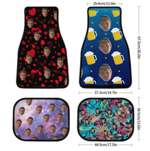 Lade das Bild in den Galerie-Viewer, Multi-Image-Druck Automatten Set (4 St) Universal-Fußmatten Auto Fußmatten mit Fotos Muster Text Logo selbst gestalten und bedrucken