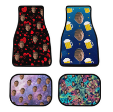 Lade das Bild in den Galerie-Viewer, Multi-Image-Druck Automatten Set (4 St) Universal-Fußmatten Auto Fußmatten mit Fotos Muster Text Logo selbst gestalten und bedrucken