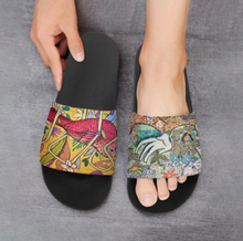 Lade das Bild in den Galerie-Viewer, Multi-Image-Druck Badeschuhe Herren Damen PVC Hausschuhe Slippers Flip Flops Pantolette mit Fotos Muster Text Logo selbst gestalten und bedrucken