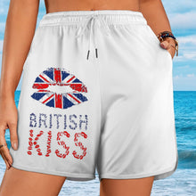 Lade das Bild in den Galerie-Viewer, Multi-Image-Druck Damen / Frauen Badeshort schnelltrocknende Badehose YH32 mit Fotos Muster Text Logo selbst gestalten und bedrucken