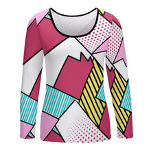 Lade das Bild in den Galerie-Viewer, Multi-Image-Druck Damen / Frauen CASUAL Langarmshirt Raglanshirt NZ151 mit Fotos Muster Text Logo selbst gestalten und bedrucken