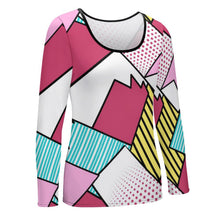 Lade das Bild in den Galerie-Viewer, Multi-Image-Druck Damen / Frauen CASUAL Langarmshirt Raglanshirt NZ151 mit Fotos Muster Text Logo selbst gestalten und bedrucken