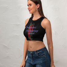 Lade das Bild in den Galerie-Viewer, Multi-Image-Druck Damen / Frauen Crop Top NZ107 mit Racerback und breite Träger mit Fotos Muster Text Logo selbst gestalten und bedrucken