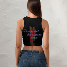 Lade das Bild in den Galerie-Viewer, Multi-Image-Druck Damen / Frauen Crop Top NZ107 mit Racerback und breite Träger mit Fotos Muster Text Logo selbst gestalten und bedrucken