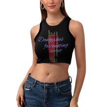 Lade das Bild in den Galerie-Viewer, Multi-Image-Druck Damen / Frauen Crop Top NZ107 mit Racerback und breite Träger mit Fotos Muster Text Logo selbst gestalten und bedrucken
