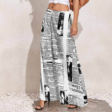 Lade das Bild in den Galerie-Viewer, Multi-Image-Druck Damen / Frauen Frühling- / Sommer Hose mit weitem Bein Stretch-Hose mit Foto Text Muster selbst gestalten und bedrucken