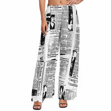Lade das Bild in den Galerie-Viewer, Multi-Image-Druck Damen / Frauen Frühling- / Sommer Hose mit weitem Bein Stretch-Hose mit Foto Text Muster selbst gestalten und bedrucken