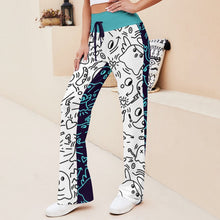 Lade das Bild in den Galerie-Viewer, Multi-Image-Druck Damen / Frauen Gerade geschnittene Yoga Hose zum Schnüren XP mit Fotos Muster Text Logo selbst gestalten und bedrucken