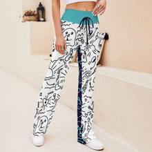 Lade das Bild in den Galerie-Viewer, Multi-Image-Druck Damen / Frauen Gerade geschnittene Yoga Hose zum Schnüren XP mit Fotos Muster Text Logo selbst gestalten und bedrucken