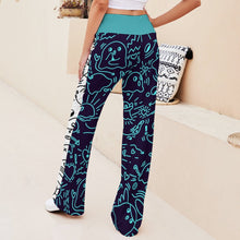 Lade das Bild in den Galerie-Viewer, Multi-Image-Druck Damen / Frauen Gerade geschnittene Yoga Hose zum Schnüren XP mit Fotos Muster Text Logo selbst gestalten und bedrucken