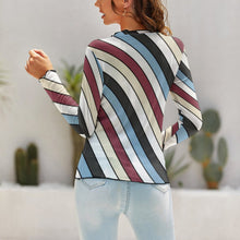 Lade das Bild in den Galerie-Viewer, Multi-Image-Druck Damen / Frauen Langarmshirt Basic Shirt NZ140 mit Fotos Muster Text Logo selbst gestalten und bedrucken