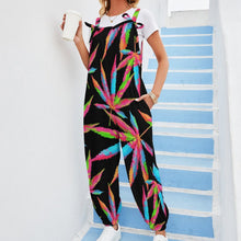 Lade das Bild in den Galerie-Viewer, Multi-Image-Druck Damen / Frauen Overall mit Trägern zum Knoten Jumpsuit RP mit Fotos Muster Text Logo selbst gestalten und bedrucken