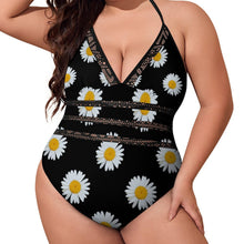 Lade das Bild in den Galerie-Viewer, Multi-Image-Druck Damen / Frauen Sexy Große Größe Badeanzug Swimsuit mit Shaping-Effekt YS20001 mit Fotos Muster Text Logo selbst gestalten und bedrucken