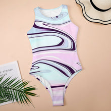 Lade das Bild in den Galerie-Viewer, Multi-Image-Druck Damen / Frauen Sexy Stringbody Bodysuit ärmellos Damenbody Unterhemd Unterwäsche blickdichtes Trägertop NZ057 mit Fotos Muster Text Logo selbst gestalten und bedrucken