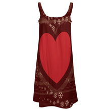 Lade das Bild in den Galerie-Viewer, Multi-Image-Druck Damen / Frauen Strandkleid Maxikleid Spaghettikleid AQ mit Fotos Muster Text Logo selbst gestalten und bedrucken