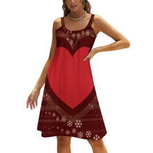 Lade das Bild in den Galerie-Viewer, Multi-Image-Druck Damen / Frauen Strandkleid Maxikleid Spaghettikleid AQ mit Fotos Muster Text Logo selbst gestalten und bedrucken