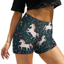 Lade das Bild in den Galerie-Viewer, Multi-Image-Druck Damen / Frauen Strandshorts Yoga Shorts Kurze Hose Sommer DP mit Fotos Muster Text Logo selbst gestalten und bedrucken