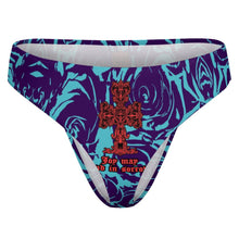 Lade das Bild in den Galerie-Viewer, Multi-Image-Druck Damen / Frauen T-back Bikini Badehose mit normalem Schnitt NZ207 mit Fotos Muster Text Logo selbst gestalten und bedrucken