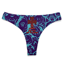 Lade das Bild in den Galerie-Viewer, Multi-Image-Druck Damen / Frauen T-back Bikini Badehose mit normalem Schnitt NZ207 mit Fotos Muster Text Logo selbst gestalten und bedrucken