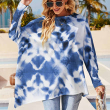 Lade das Bild in den Galerie-Viewer, Multi-Image-Druck Damen / Frauen Große Größen Unregelmäßiges Langarmshirt Pullover TSHIRT T-Shirt mit Fotos Muster Text Logo selbst gestalten und bedrucken