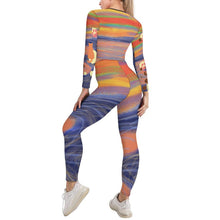 Lade das Bild in den Galerie-Viewer, Multi-Image-Druck Damen / Frauen V Ausschnitt Sweatshirt Set Sportanzüge Jogginganzug Hosen und Sport Crop Top 2 Stücke Bekleidungssets Yoga Outfit Freizeitanzug Sportswear NZ153 mit Fotos Muster Text Logo selbst gestalten und bedrucken