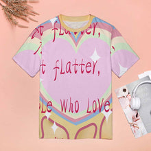 Lade das Bild in den Galerie-Viewer, Große Größen Multi-Image-Druck Damen / Frauen Voll Druck 100% Baumwolle Kurzarm TSHIRT T-Shirt ZP057 mit Fotos Muster Text Logo selbst gestalten und bedrucken