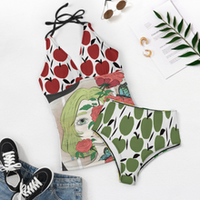 Lade das Bild in den Galerie-Viewer, Multi-Image-Druck Damen Sommer Tief-V Tankini Set 2 tlg. F48KA01 mit Fotos Muster Text Logo selbst gestalten und bedrucken