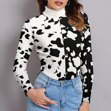 Lade das Bild in den Galerie-Viewer, Multi-Image-Druck Damen Turtleneck Pullover Stehkragenpullover Rollkragenpullover MY08 mit Fotos Muster Text Logo selbst gestalten und bedrucken
