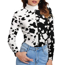 Lade das Bild in den Galerie-Viewer, Multi-Image-Druck Damen Turtleneck Pullover Stehkragenpullover Rollkragenpullover MY08 mit Fotos Muster Text Logo selbst gestalten und bedrucken