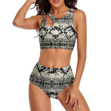 Lade das Bild in den Galerie-Viewer, Multi-Image-Druck Damen & Frauen Badeanzug Bustier Bikini 2-tgl. Set OCS2118 mit Foto selbst gestalten und bedrucken