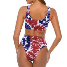 Lade das Bild in den Galerie-Viewer, Multi-Image-Druck Frauen Push-Up Triangel Bikini Set 2 teilig mit Zierschleife BK2051 mit Fotos Muster Text Logo selbst gestalten und bedrucken