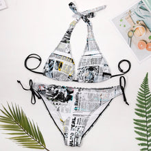 Lade das Bild in den Galerie-Viewer, Multi-Image-Druck Große Größen Damen / Frauen Triangle Bikinis Set Push-Up Bademode BK2131 mit Fotos Muster Text Logo selbst gestalten und bedrucken